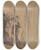 Triptych art skateboard deck of Dante Gabriel Rossetti Faust Part 1 Last Scene by Dante Gabriel Rossetti (1828-1882)