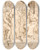 Triptych art skateboard deck of Maarten Van Heemskerck Kristus For Herodes by Maarten Van Heemskerck (1498-1574)
