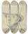 Triptych art skateboard deck of Carl Hoff Portrait Of Meder by Carl Hoff (1807-1862)