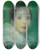 Triptych art skateboard deck of Alice Pike Barney Pierette by Alice Pike Barney (1857-1931)
