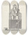 Triptych art skateboard deck of James Jones Mision San Diego De Alcala_2 by James Jones
