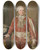 Triptych art skateboard deck of Ulrika Pasch Samuel Af Ugglas 17501812 by Ulrika Pasch (1735-1796)