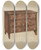 Triptych art skateboard deck of Isidore Sovensky Chest With Drawers by Isidore Sovensky