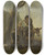 Triptych art skateboard deck of Johannes Lingelbach Roman Shepherd Family Resting Beneath A Tree by Johannes Lingelbach (1622-1674)