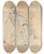 Triptych art skateboard deck of Thodore Chassriau Jewish Woman Of Algiers Seated On The Ground by Theodore Chasseriau (1819-1856)
