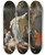 Triptych art skateboard deck of Gabriel Metsu The Triumph Of Justice by Gabriel Metsu (1629-1667)