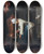 Triptych art skateboard deck of Jean Simon Chardin Woman Drawing Water At The Cistern by Jean Simeon Chardin (1699-1779)