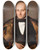 Triptych art skateboard deck of Jan Matejko Portrait Of Paris Maurizio by Jan Matejko (1838-1893)