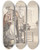 Triptych art skateboard deck of Paul Sandby London Cries Turn Your Copper Into Silver Now Before Your Eyes by Paul Sandby (1731-1809)