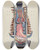 Triptych art skateboard deck of American 20Th Century Plate 31 Our Lady Of Guadalupe From Portfolio Spanish Colonial Designs Of New Mexico_1 by American 20Th Century