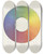 Triptych art skateboard deck of Michel Eugne Chevreul Des Couleurs Et De Leurs Applications Aux Arts Industriels A Laide Des Cercles Chromatiques Pl 04 by Michel Eugene Chevreul (1786-1889)