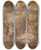 Triptych art skateboard deck of Hubert Robert Felshang Mit Grotte Und Soldaten Ber Einem Gewsser by Hubert Robert (1733-1808)