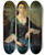 Triptych art skateboard deck of Joseph Badger Portrait Of Sarah Larrabee Edes by Joseph Badger (1708-1765)