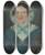 Triptych art skateboard deck of Matthias Stoltenberg Portrait Of Engel Marie Delphin by Matthias Stoltenberg (1799-1871)