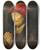 Triptych art skateboard deck of Rembrandt Van Rijn Old Woman Praying by Rembrandt Van Rijn (1606-1669)