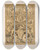 Triptych art skateboard deck of Albert Ilg Allegorien Und Embleme Vol I Pl104 by Albert Ilg (1847-1896)