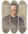 Triptych art skateboard deck of Bernhard Sterman Professor Johan Gunnar Andersson by Bernhard Osterman (1870-1938)