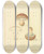 Triptych art skateboard deck of James Bolton Icons Fungorum Circa Halifax Sponte Nascentium Pl191 by James Bolton (1735-1799)