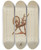 Triptych art skateboard deck of Eugene La Foret Spinning Wheel by Eugene La Foret