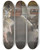 Triptych art skateboard deck of Edgar Degas Dancers At The Old Opera House by Edgar Degas (1834-1917)