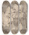 Triptych art skateboard deck of Ernst Ludwig Kirchner Two Peasant Heads by Ernst Ludwig Kirchner (1880-1938)