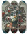 Triptych art skateboard deck of Gaspar Peeter Verbruggen The Elder Tulips Squills Hydrangeas Peonies And Other Flowers In A Vase Surrounded By Pomegranates And Other Fruit On A Stone Ledge by Gaspar Peeter Verbruggen The Elder (1635-1730)