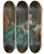 Triptych art skateboard deck of Franois Boucher Madame De Pompadour_2 by Francois Boucher (1703-1770)