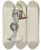 Triptych art skateboard deck of Harry Mann Waddell Spade Bit by Harry Mann Waddell (1876-1956)