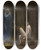 Triptych art skateboard deck of Jeanlon Grme After The Bath_2 by Jean-Lon Grme (1824-1904)