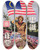 Triptych art skateboard deck of Us Information Agency Truth And Disillusionment by U S Information Agency (1953-1999)