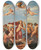 Triptych art skateboard deck of Nils Jakob Olsson Blommr The Triumph Of Galatea by Nils Jakob Olsson Blommer (1816-1853)