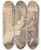 Triptych art skateboard deck of Thomas Rowlandson At Twenty She Mocks You The Duty You Taught Her by Thomas Rowlandson (1756-1827)