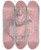 Triptych art skateboard deck of Edgar Degas Seated Dancer by Edgar Degas (1834-1917)