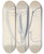 Triptych art skateboard deck of Amedeo Modigliani Frontales Langes Gesicht Und Kopf Im Profil by Amedeo Modigliani (1884-1920)