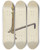 Triptych art skateboard deck of Max Schwartz Andiron by Max Schwartz