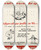 Triptych art skateboard deck of Ricky Rcaf You Dont Have To Be A Mathmatical Wizard To Figure Out Your Position On This by Ricky RCAF (20-)