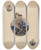 Triptych art skateboard deck of John Dana Jug_6 by John Dana (1935)