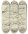Triptych art skateboard deck of Peter Paul Rubens Several Figures In Prone And Supine Positions by Peter Paul Rubens (1577-1640)
