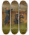 Triptych art skateboard deck of Jeanbaptiste Douard Detaille Dans Un Ravin Lignards_2 by Jean-Baptiste douard Detaille (1848-1912)