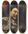 Triptych art skateboard deck of Ferdinand Roybet Un Reitre by Ferdinand Roybet (1840-1920)