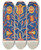 Triptych art skateboard deck of American 20Th Century Study For Proposed Portfolio Decorated Chests Of Rural Pennsylvania_11 by American 20Th Century