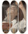 Triptych art skateboard deck of Annibale Carracci Boy Drinking by Annibale Carracci (1560-1609)