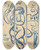 Triptych art skateboard deck of Emile Othon Friesz Stende Ngen Kvinde by Emile Othon Friesz (1879-1949)