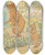 Triptych art skateboard deck of Leonard Leslie Brooke Pappa And Baby Bear by Leonard Leslie Brooke (1862-1940)