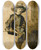 Triptych art skateboard deck of Rembrandt Van Rijn Study For One Of The Syndics Volckert Jansz by Rembrandt Van Rijn (1606-1669)