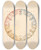 Triptych art skateboard deck of Lilly Walther Kavand Portselantaldrikule_2 by Lilly Walther (1866-1946)