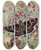 Triptych art skateboard deck of Paulandre Robert Le Dajouer by Paul-Andre Robert (1901-1977)