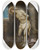 Triptych art skateboard deck of Circle Of Charles Le Brun Ecce Homo by Circle Of Charles Le Brun (1619-1690)