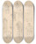 Triptych art skateboard deck of Jzef Simmler Sketches Of Baroque Costumes And Furniture And Gothic Architectural Details by Jozef Simmler (1823-1868)