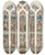 Triptych art skateboard deck of Dante Gabriel Rossetti Design For Old Testament Window by Dante Gabriel Rossetti (1828-1882)